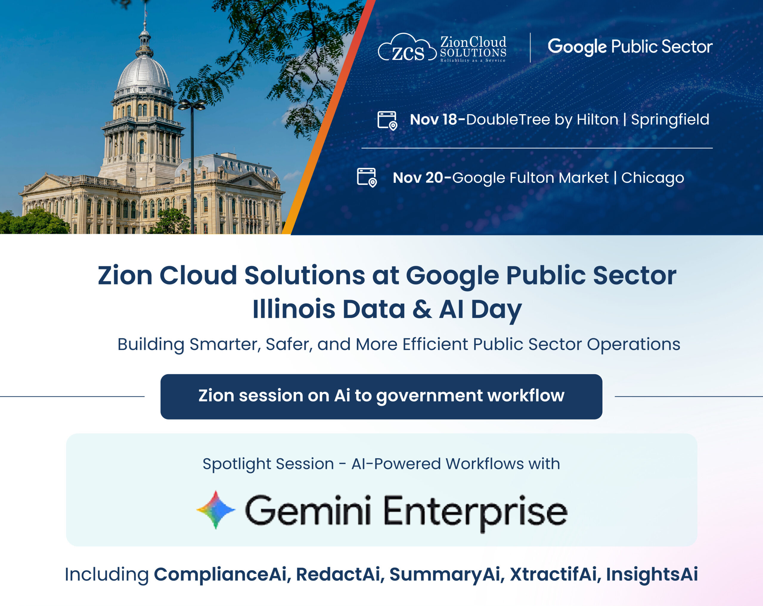 Zion Cloud Solutions at Google Public Sector Illinois Data & AI Day 2025
